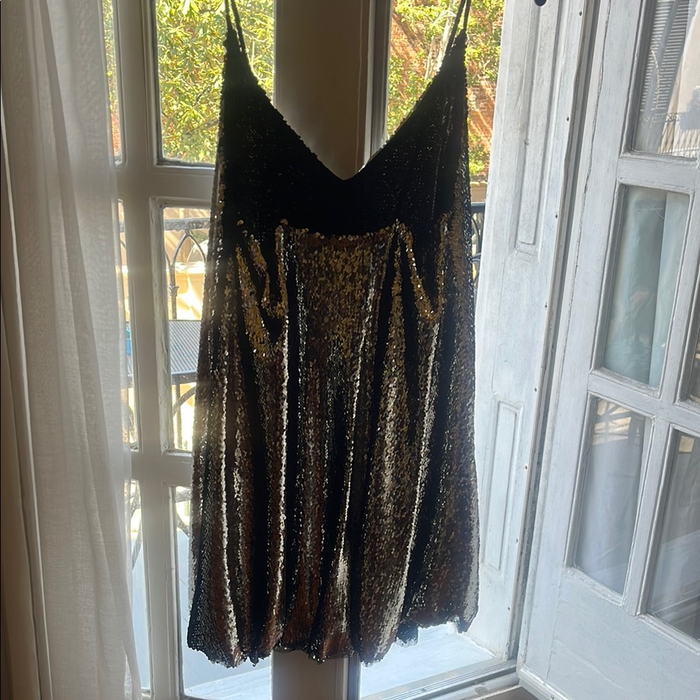 ZARA Silver Sequin Dress - Picture 5 of 5